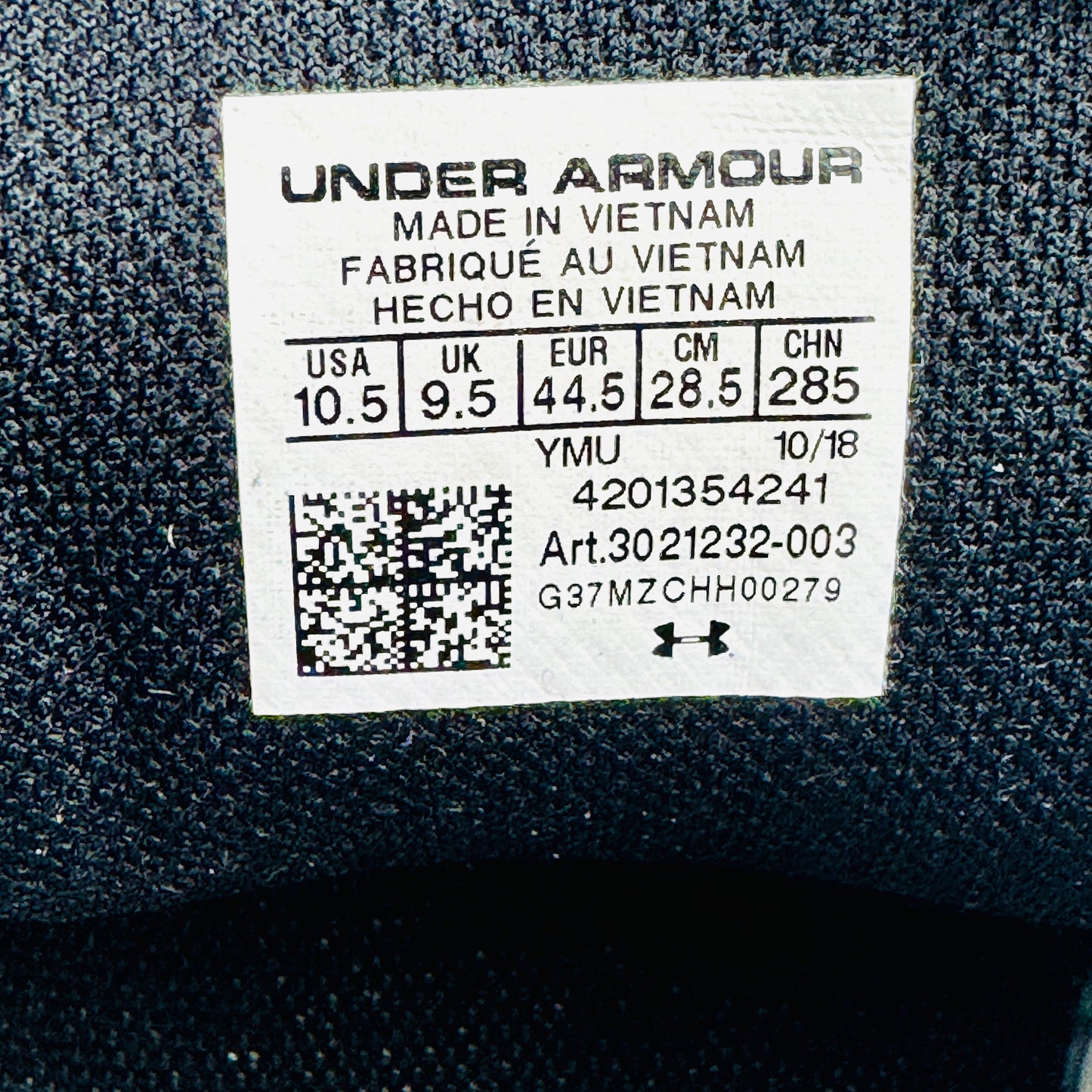 Under Armour Micro G Pursuit SE Shoes (Size 44.5) - 3021232-003