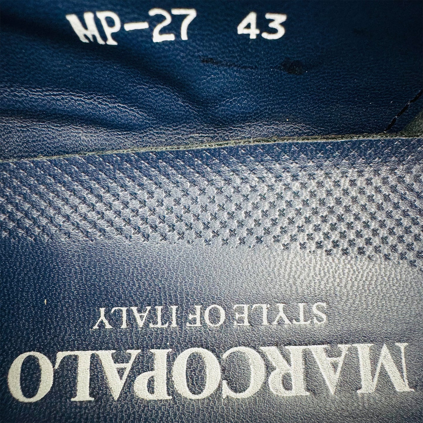 Marco Palo Men's Black Leather Loafers (Size 43)