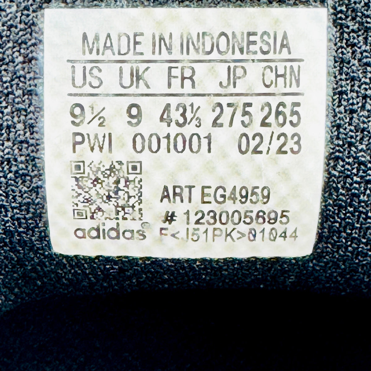 Adidas Superstar 'Core Black' Sneakers (Size 43.5) - EG4959