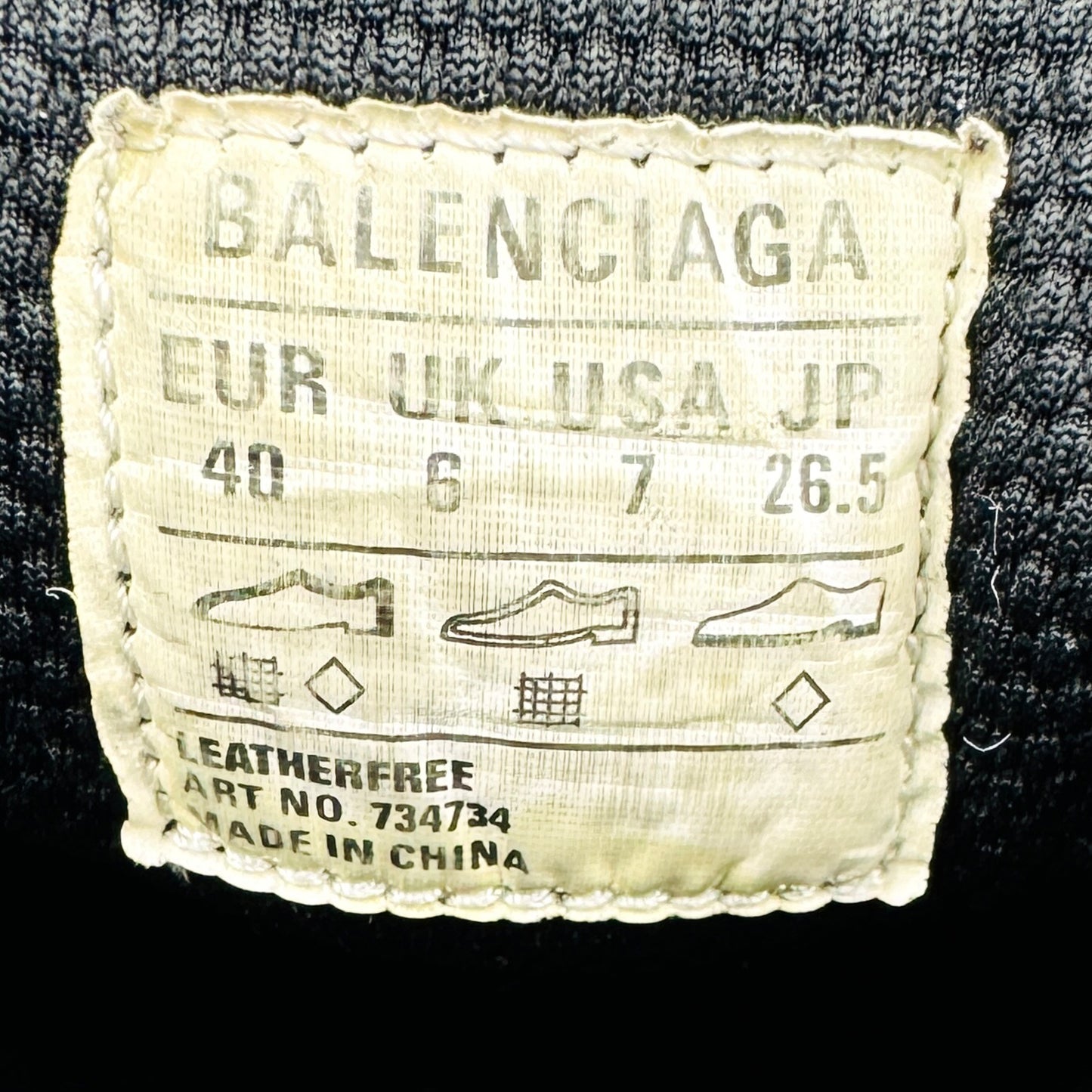 Balenciaga 3XL 'Black Silver' Sneakers (Size 40) - 734734