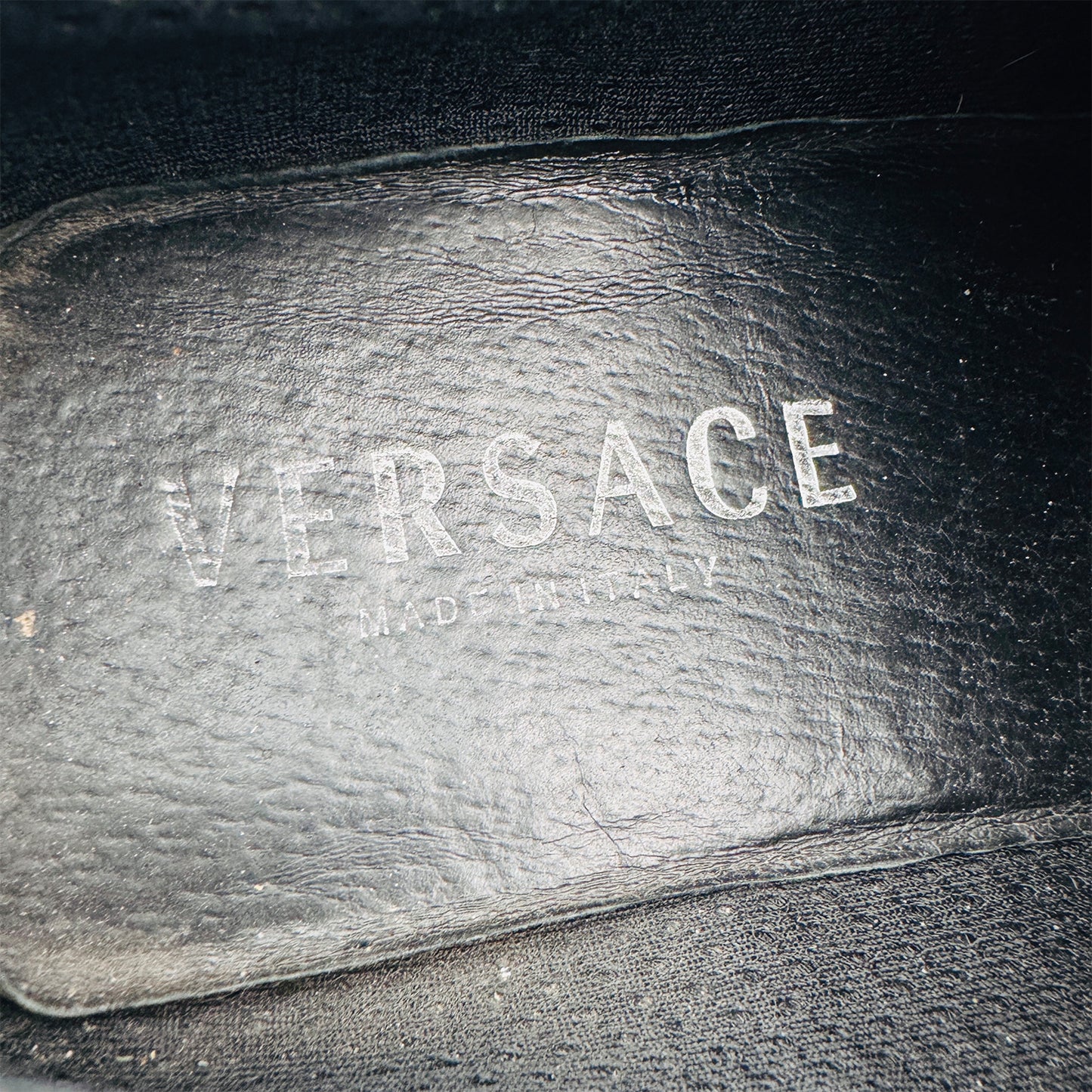 Versace Medusa Black Soft Leather Sneakers (Size 42.5/43)
