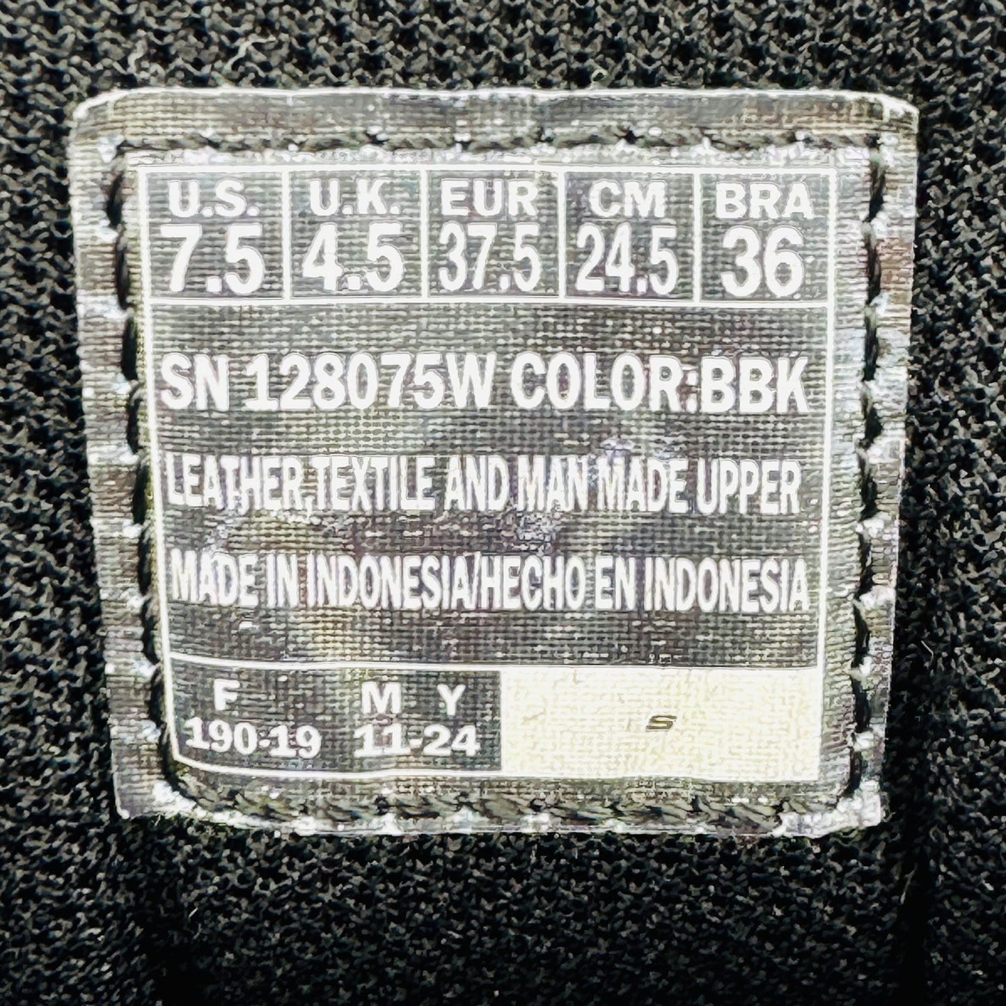 Skechers GO RUN Consistent Shoes (Size 37.5) - 128075 BBK