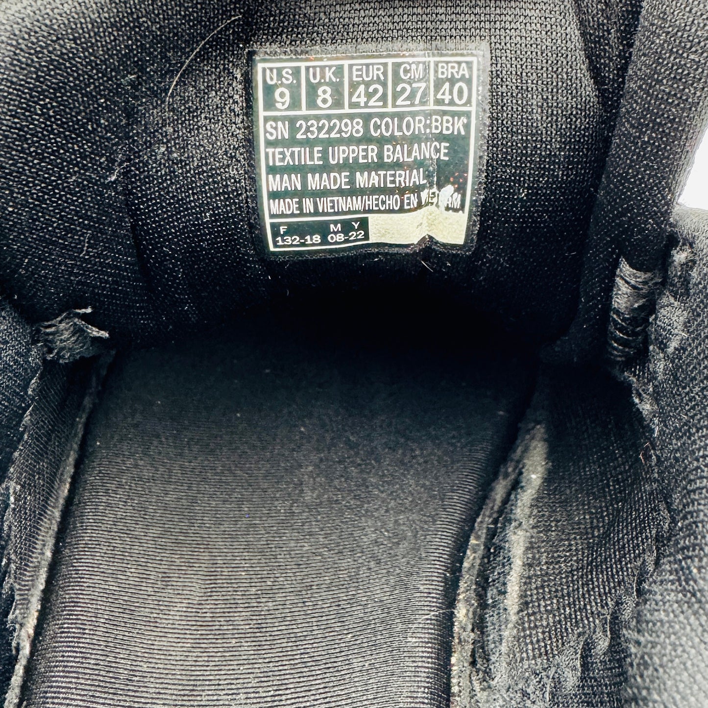 Skechers Track – Front Runner Shoes (Size 42/42.5) - 232298‑BBK