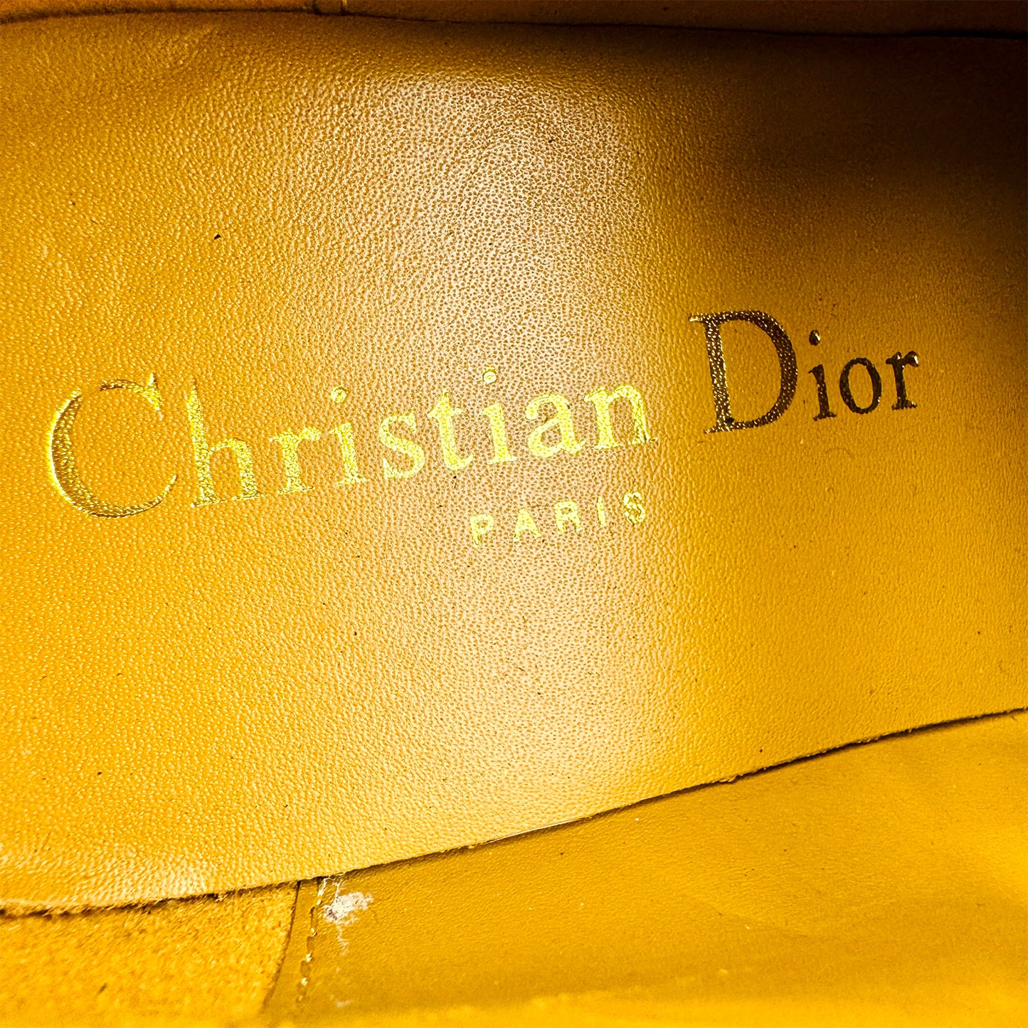 Christian Dior Black Leather Brogue Shoes (Size 36)