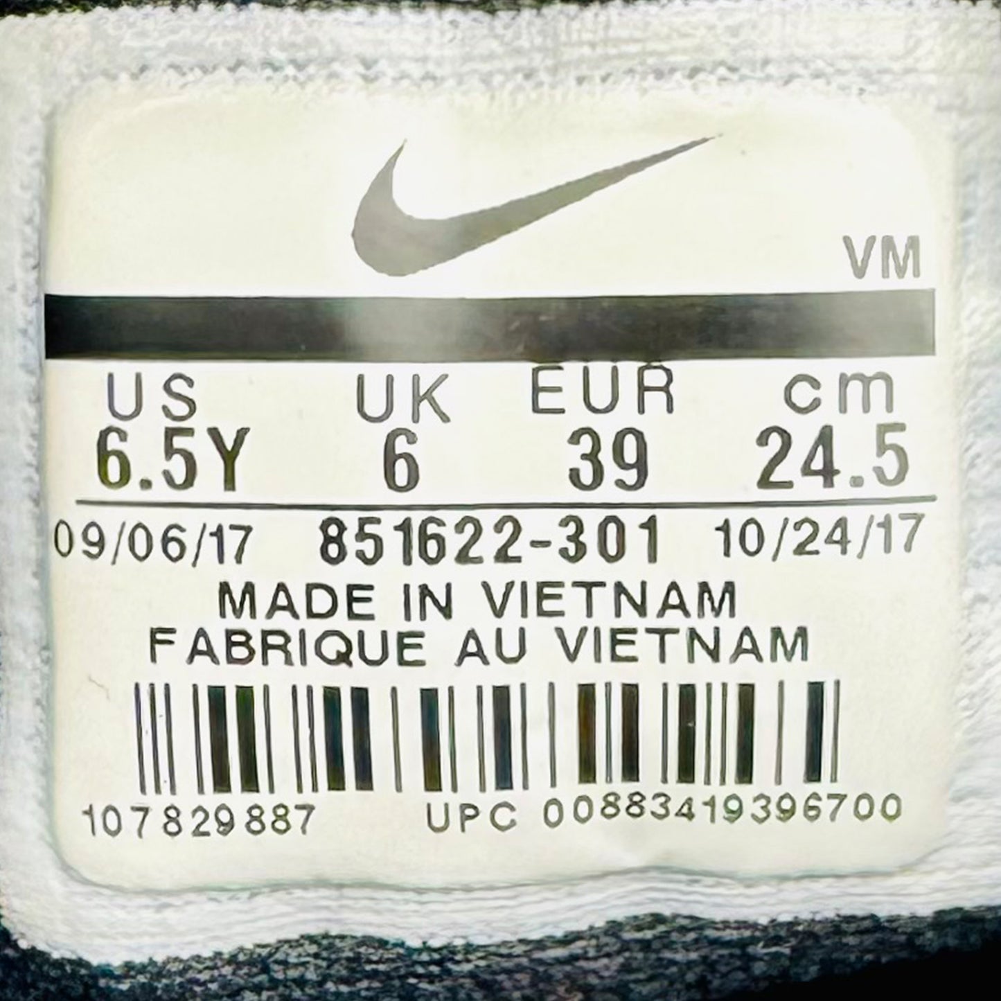 Nike Air Max 2017 GS 'Cargo Khaki' Shoes (Size 39) - 851622-301