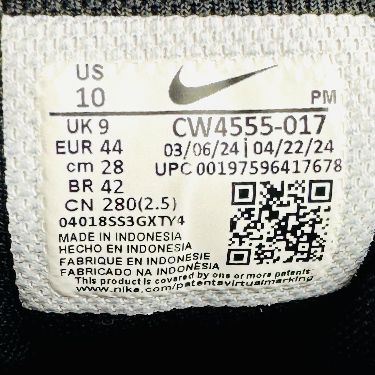 Nike Men's Air Max SC Shoes (Size 44) - CW4555-017