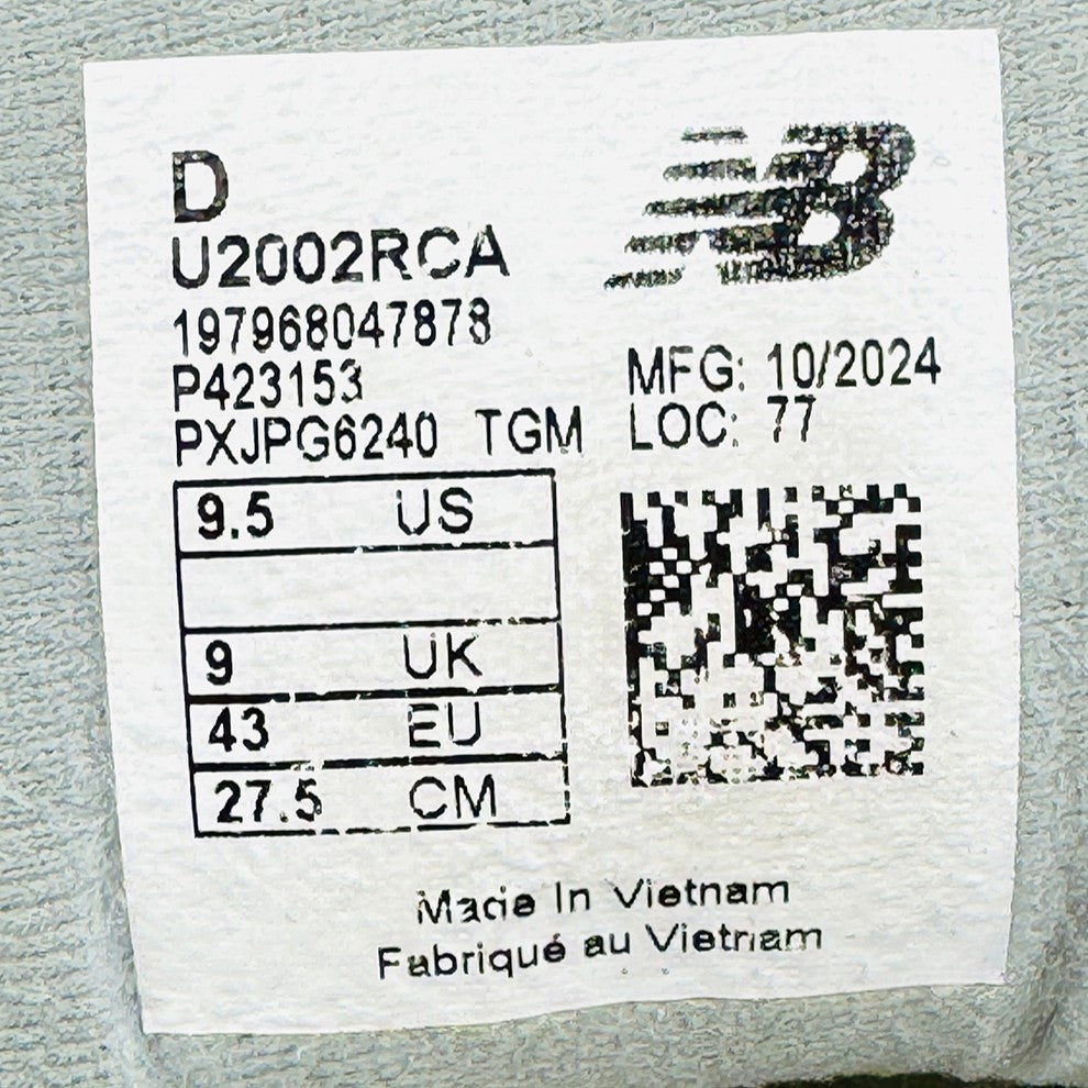 New Balance 2002R Shoes (Size 43) - U2002RCA