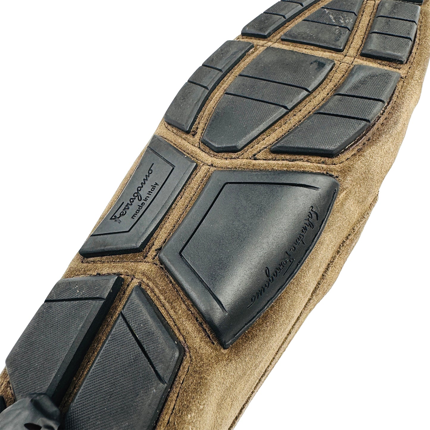 Salvatore Ferragamo Parigi Eco Suede Driving Loafers (Size 43.5/44)