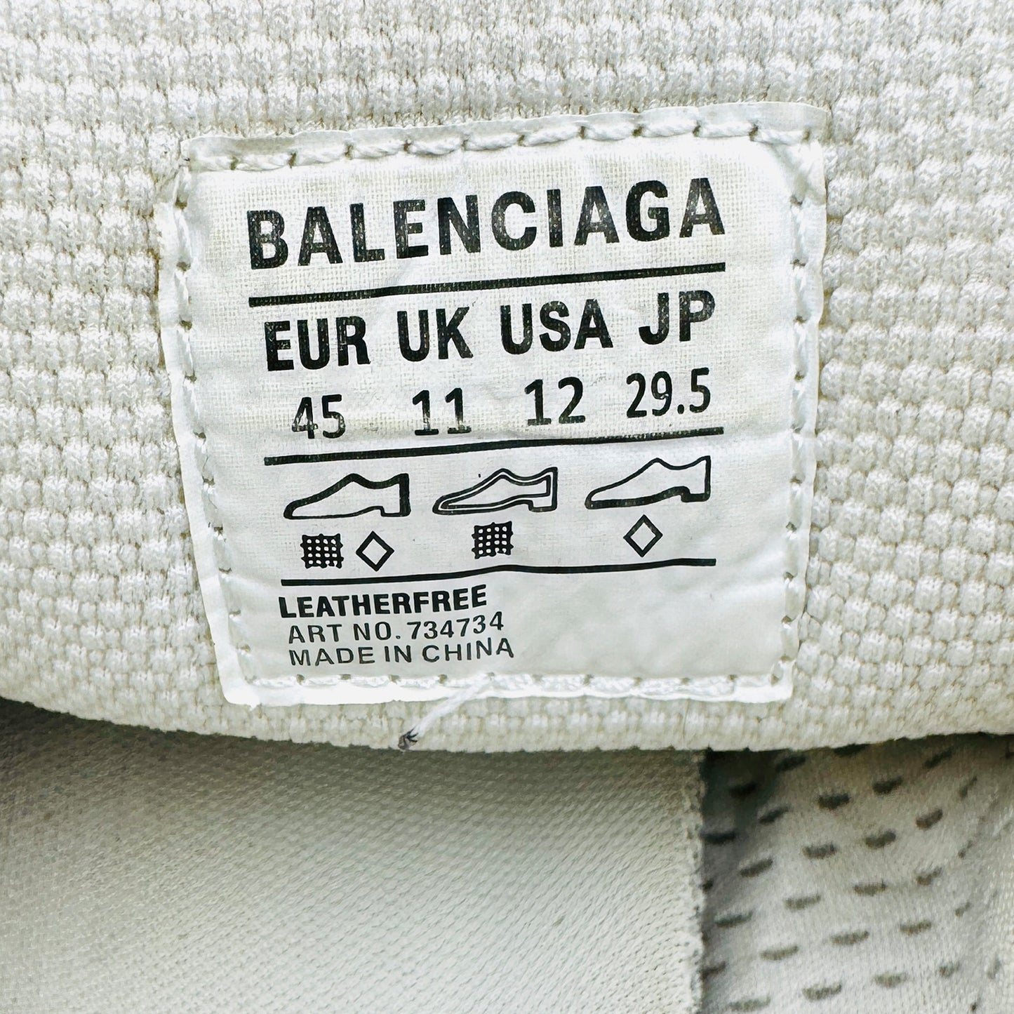 Balenciaga 3XL Beige Sneakers (Size 45) - 734734