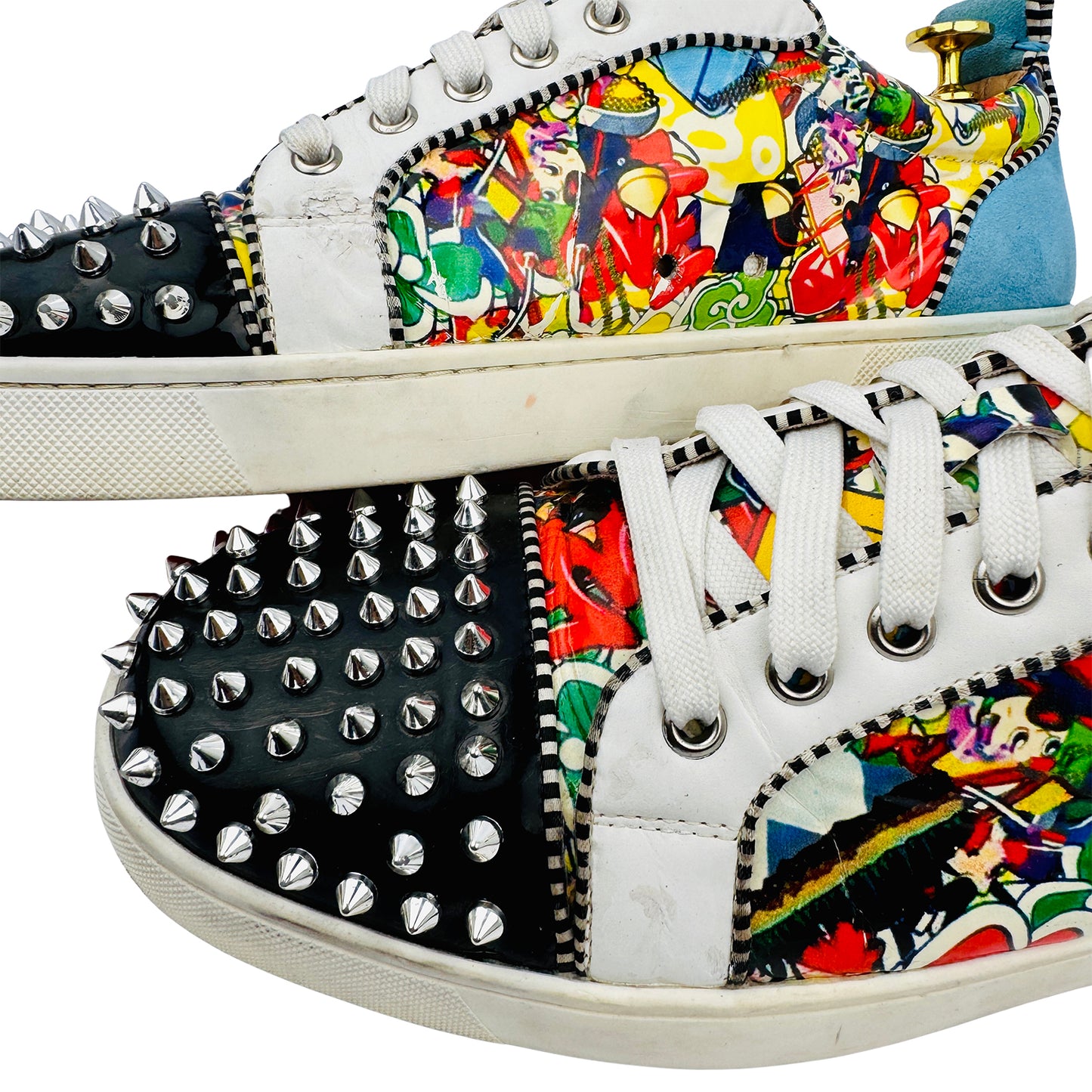 Christian Louboutin Spikes Multicolor Sneakers (Size 42.5/43)
