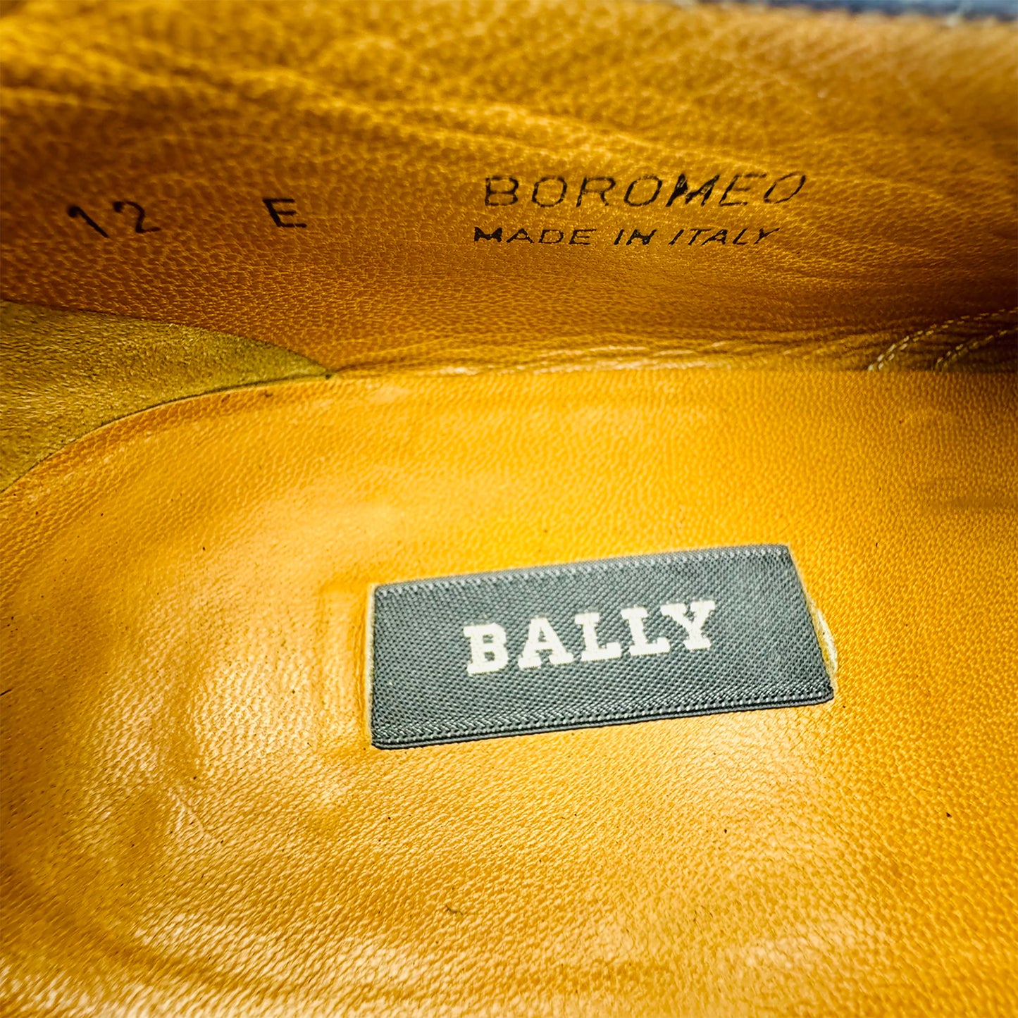 Bally Men's Lizard-Embossed Italian Loafers (Size 45.5/46)