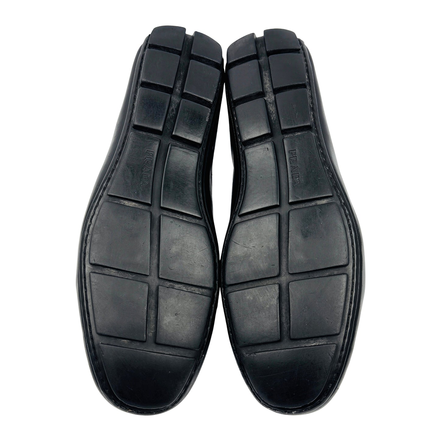 Prada Men's Black Leather Loafers (Size 43/43.5) - 2DD 007