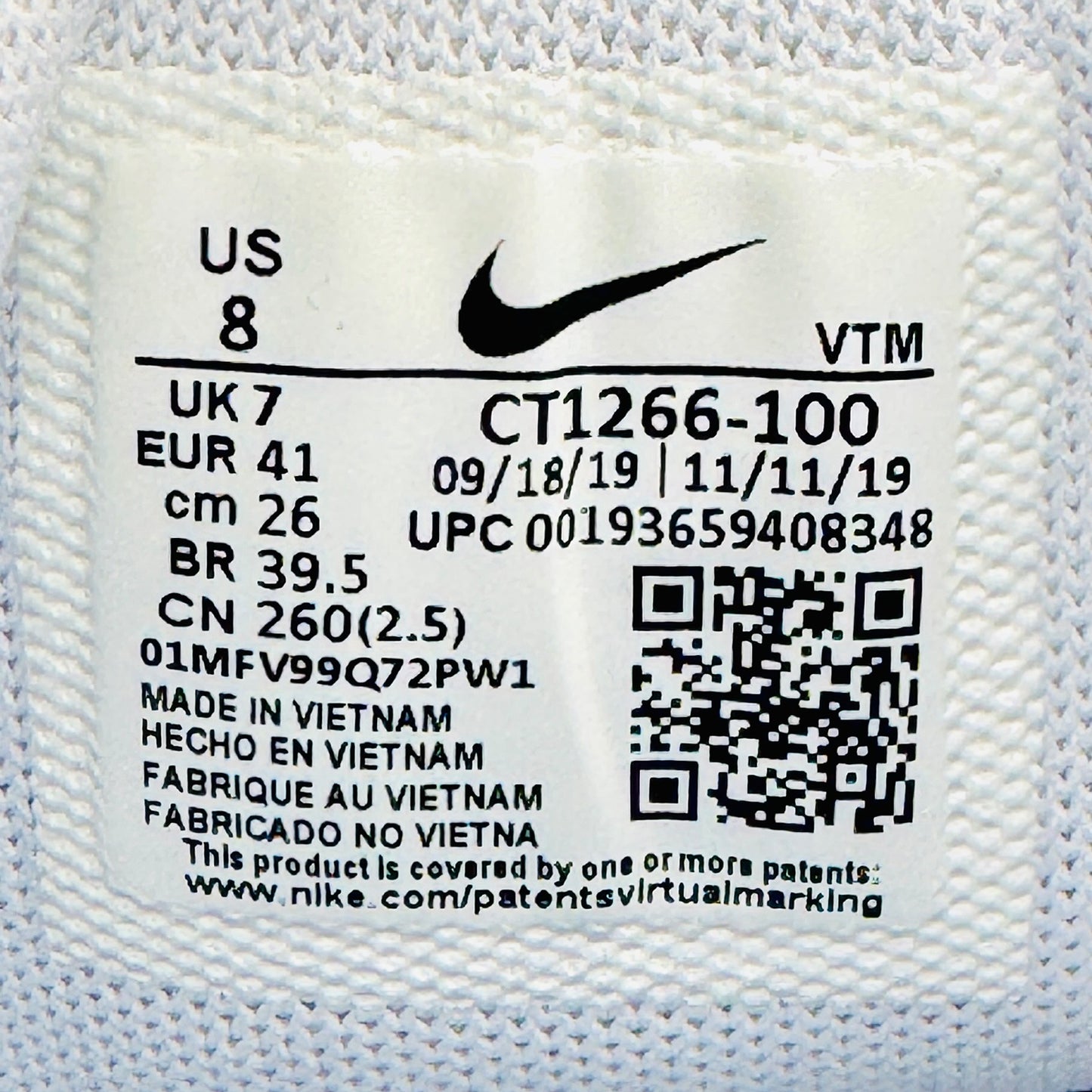 Nike Air MX 720‑818 White Sneakers (Size 41) - CT1266‑100