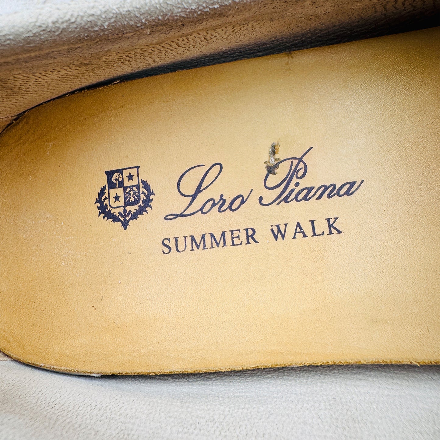 Loro Piana Summer Walk Beige Loafers (Size 41/41.5) - H 18068
