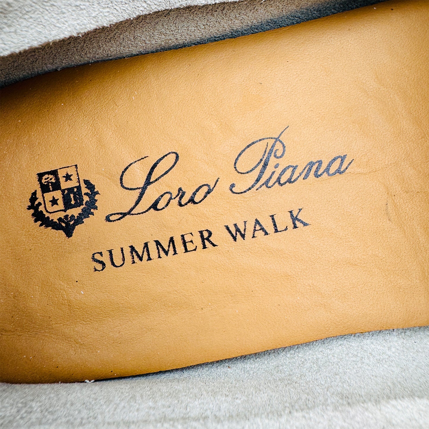 Loro Piana Summer Walk Light Beige Loafers (Size 38/38.5)