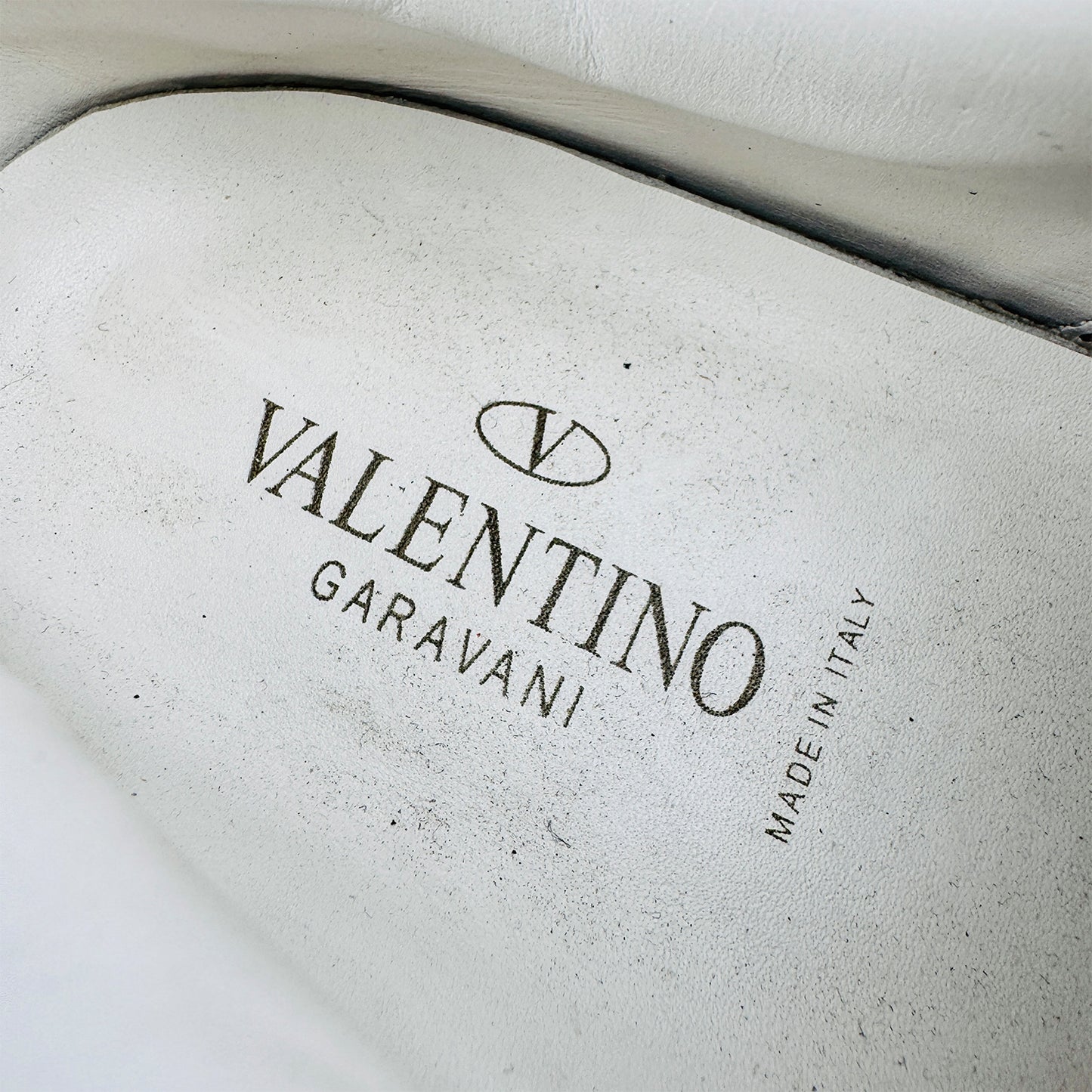 Valentino Garavani Open White Leather Sneakers (Size 40/40.5)