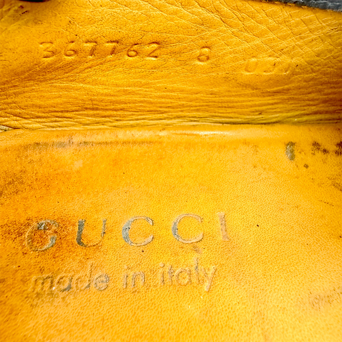 Gucci Black Grained Leather Horsebit Loafers (Size 42)