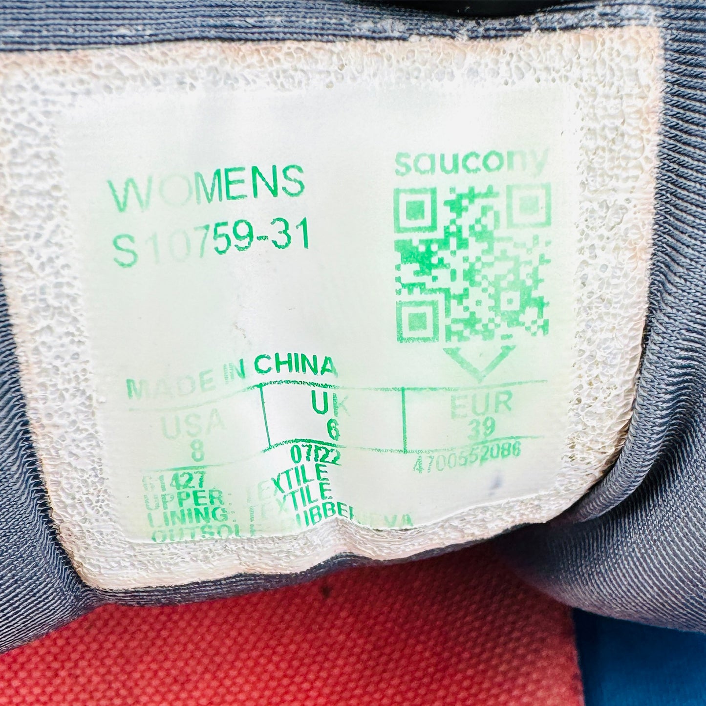 Saucony Triumph 20 Blue Shoes (Size 39) - S10759-31