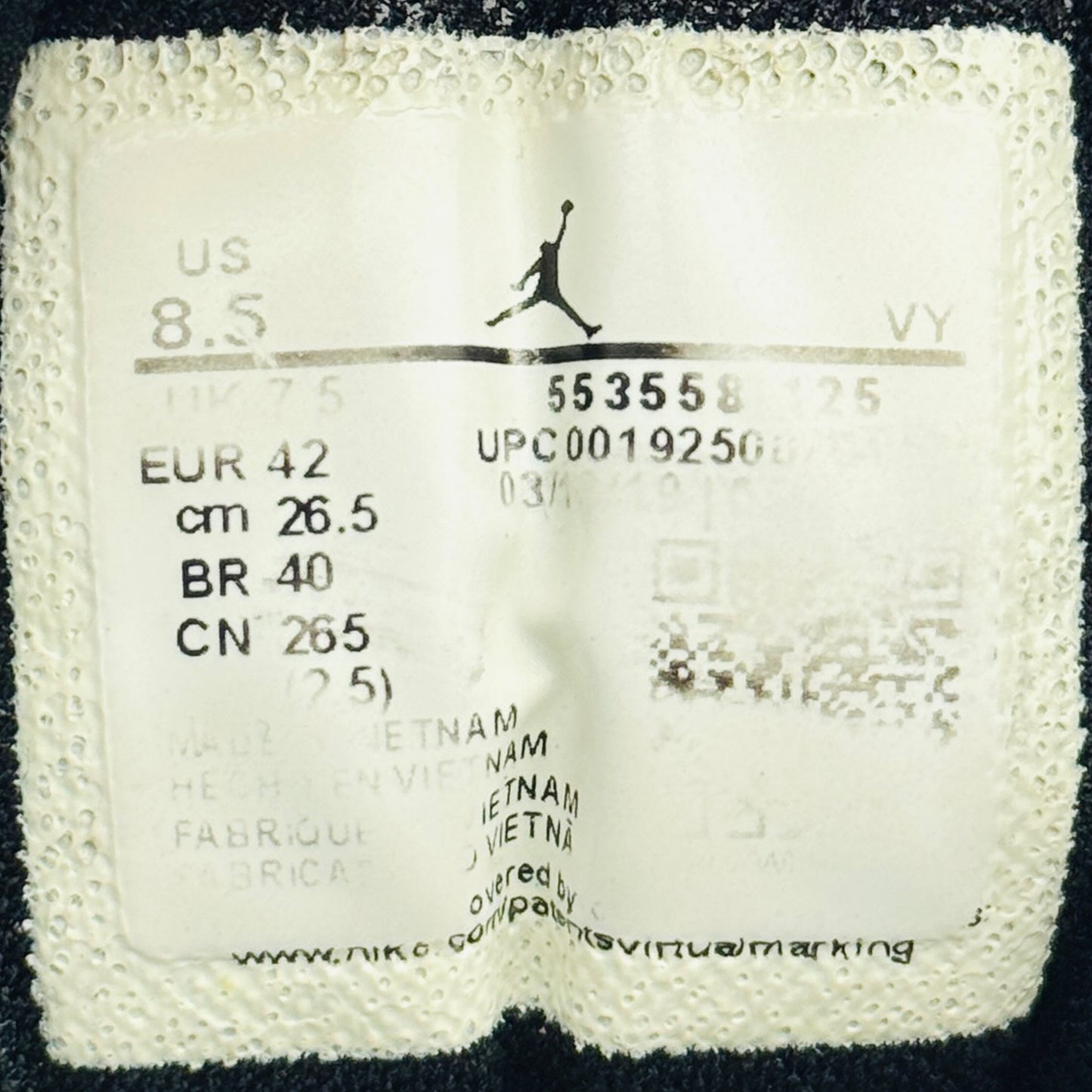 Nike Air Jordan 1 Low 'Court Purple' Shoes (Size 42) - 553558-125