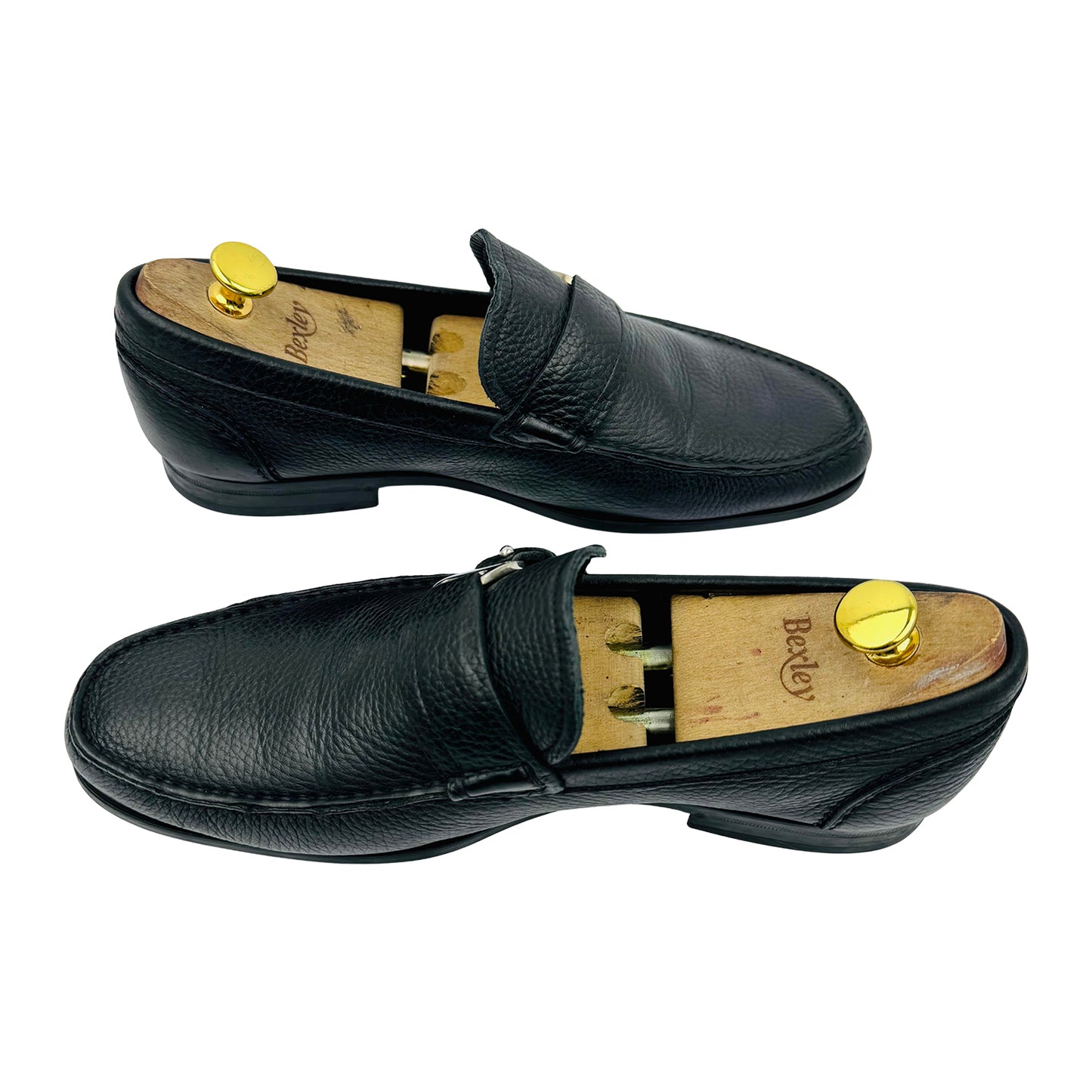 Salvatore Ferragamo Black Grain Leather Bravo Loafer (Size 43/43.5)