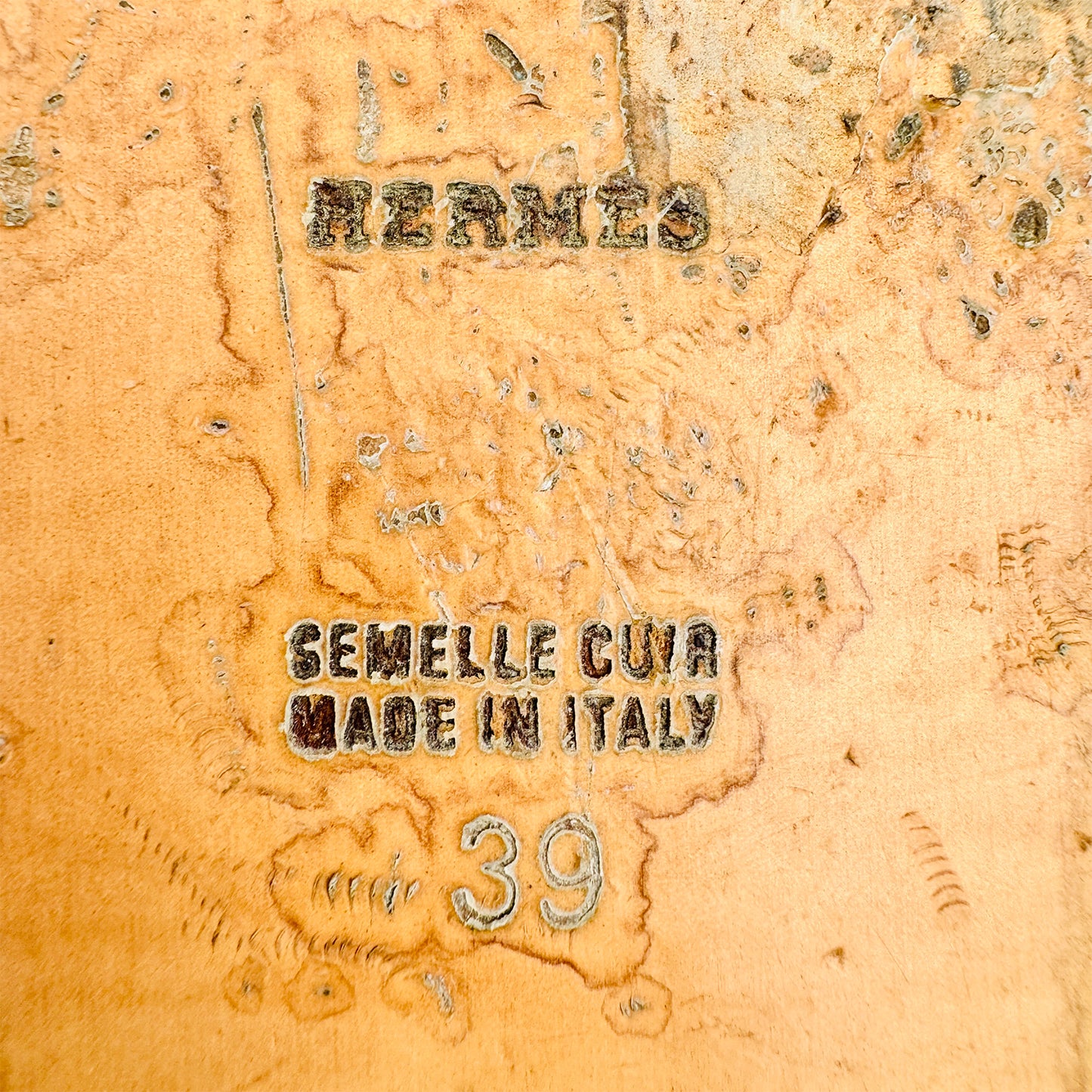 Hermès Oran Black Leather Slippers (Size 39)