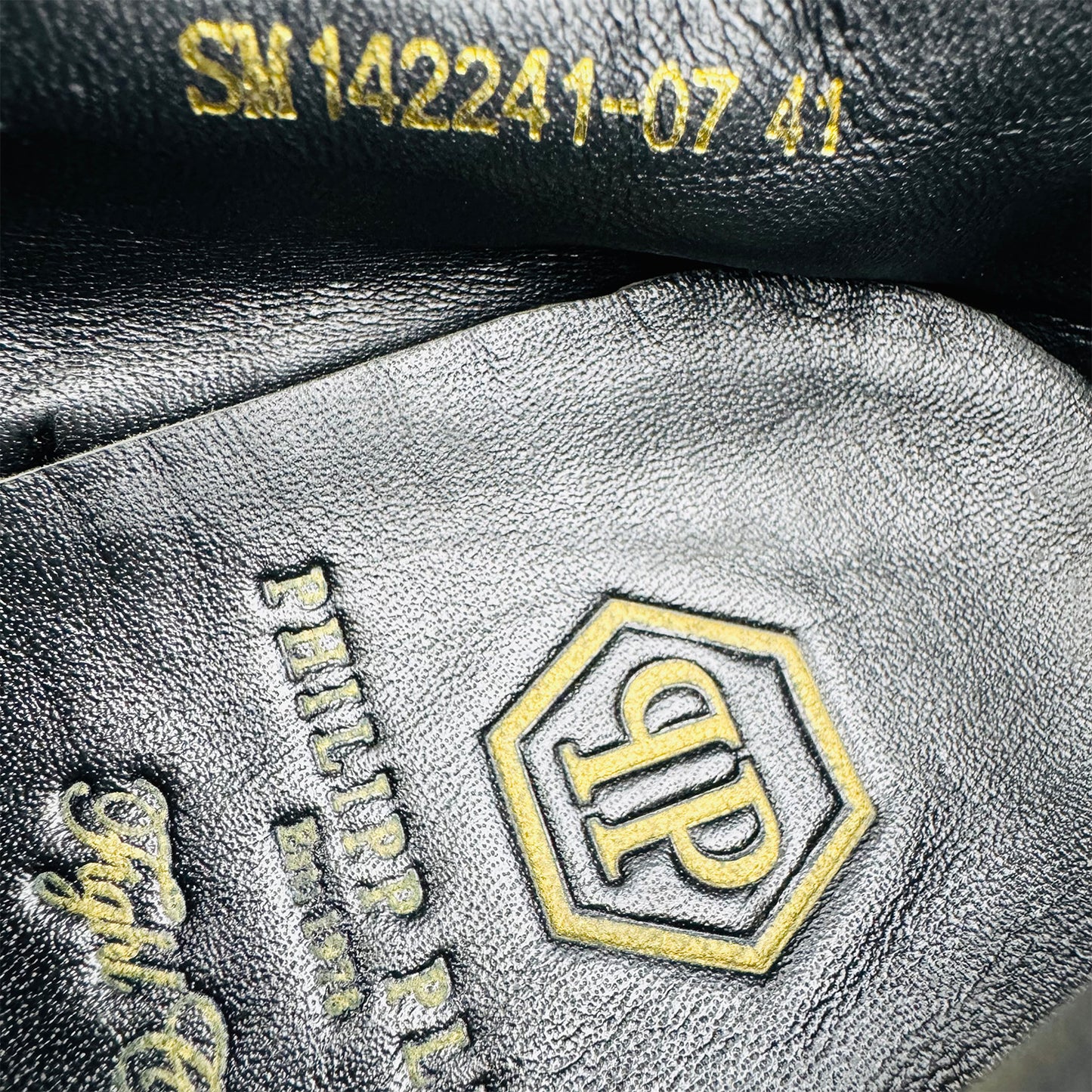 Philipp Plein Men's Studded Denim Shoes (Size 41/41.5)