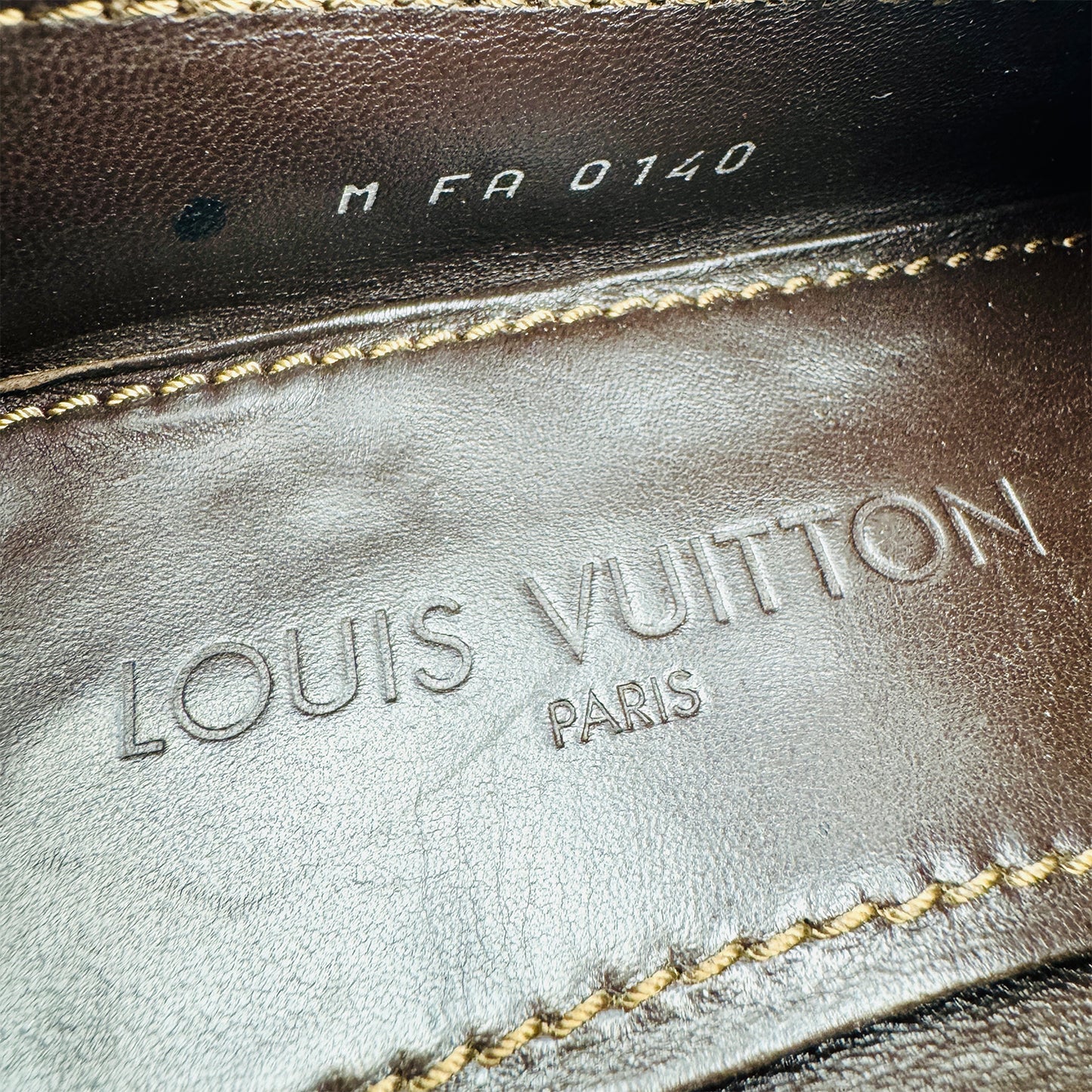 Louis Vuitton Men's Dark Brown Loafers (Size 39/39.5)