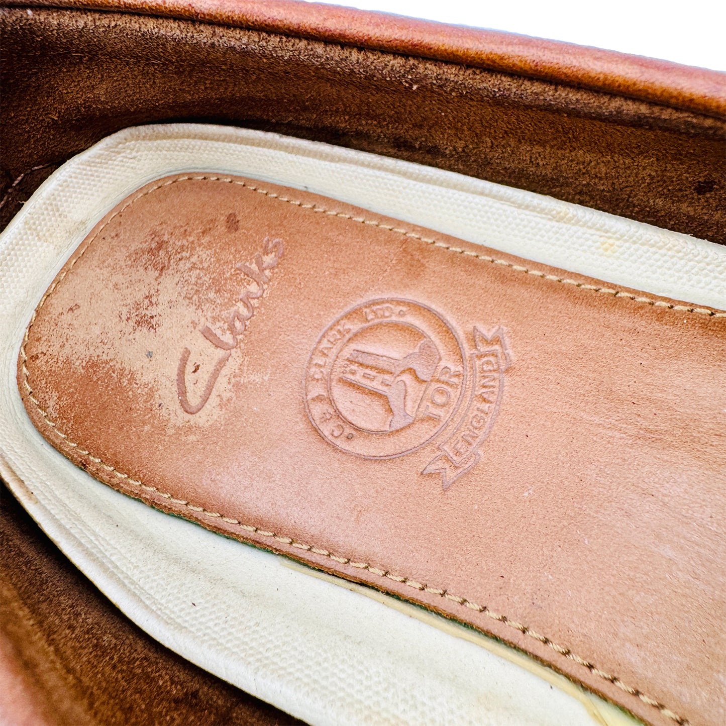 Clarks Men's Brown Leather Loafers (Size 45) - 261238247105