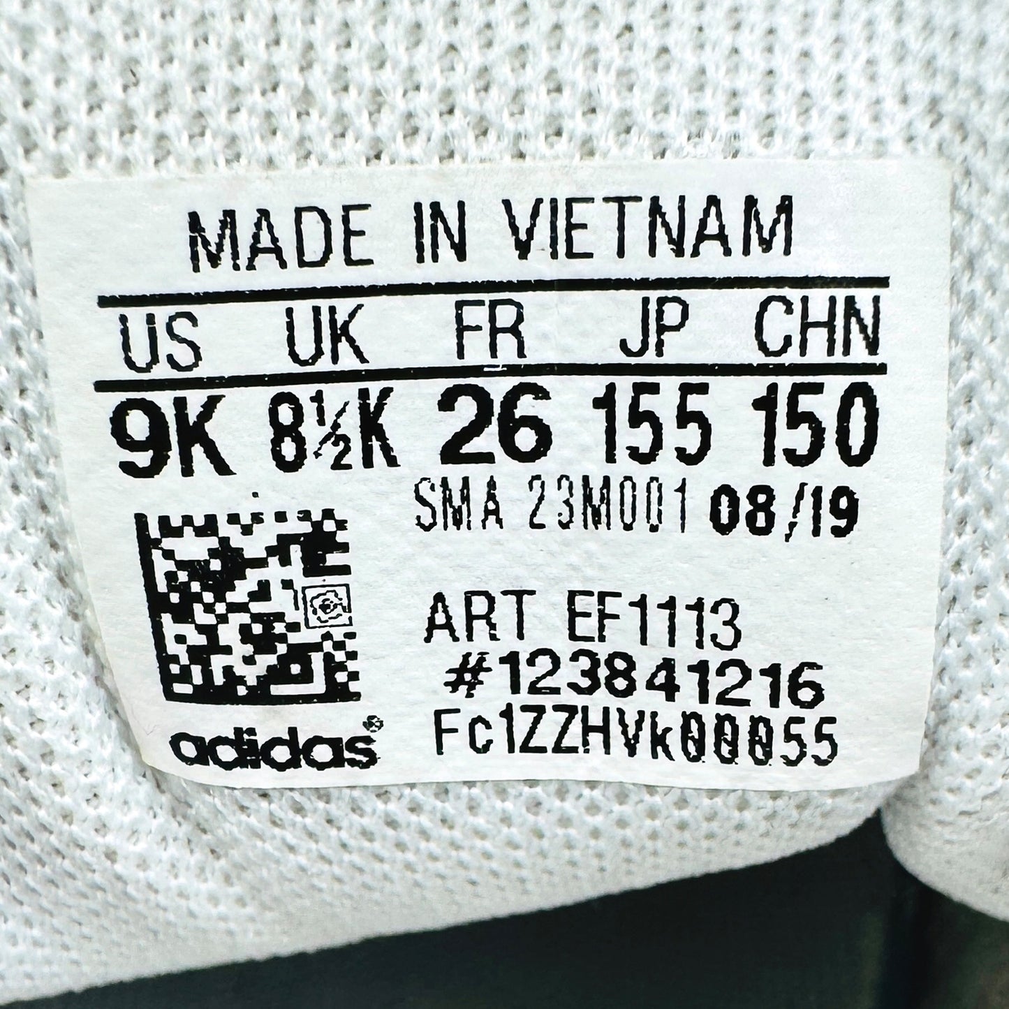 Adidas Tensaur I 'Cloud White' Shoes (Size 26) - EF1113