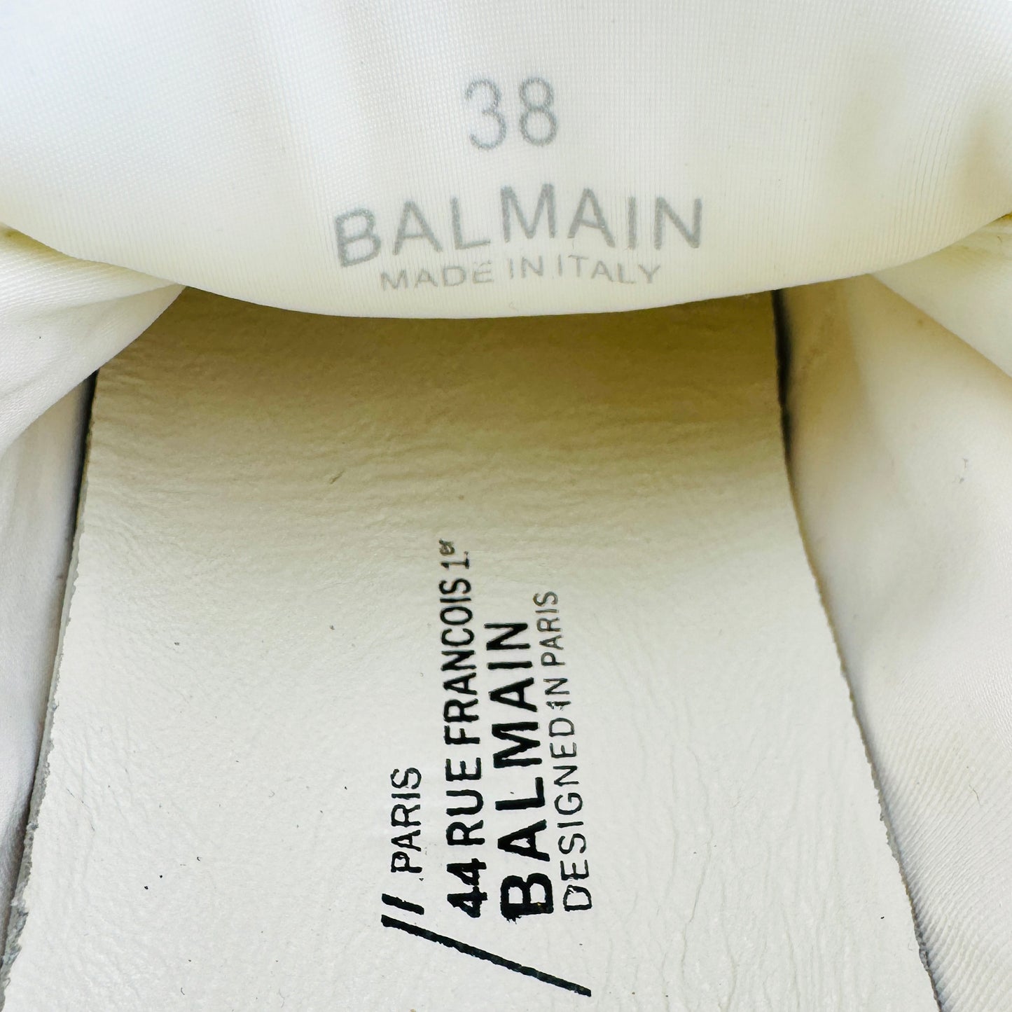 Balmain Unicorn 'White Neon Green' Shoes (Size 38)
