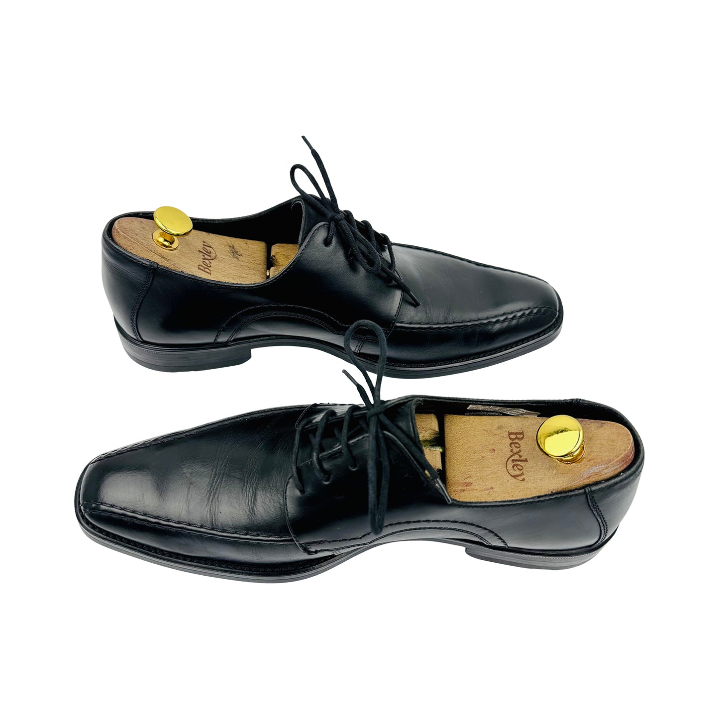 LLOYD Florentino Black Leather Derby Shoes (Size 42.5)