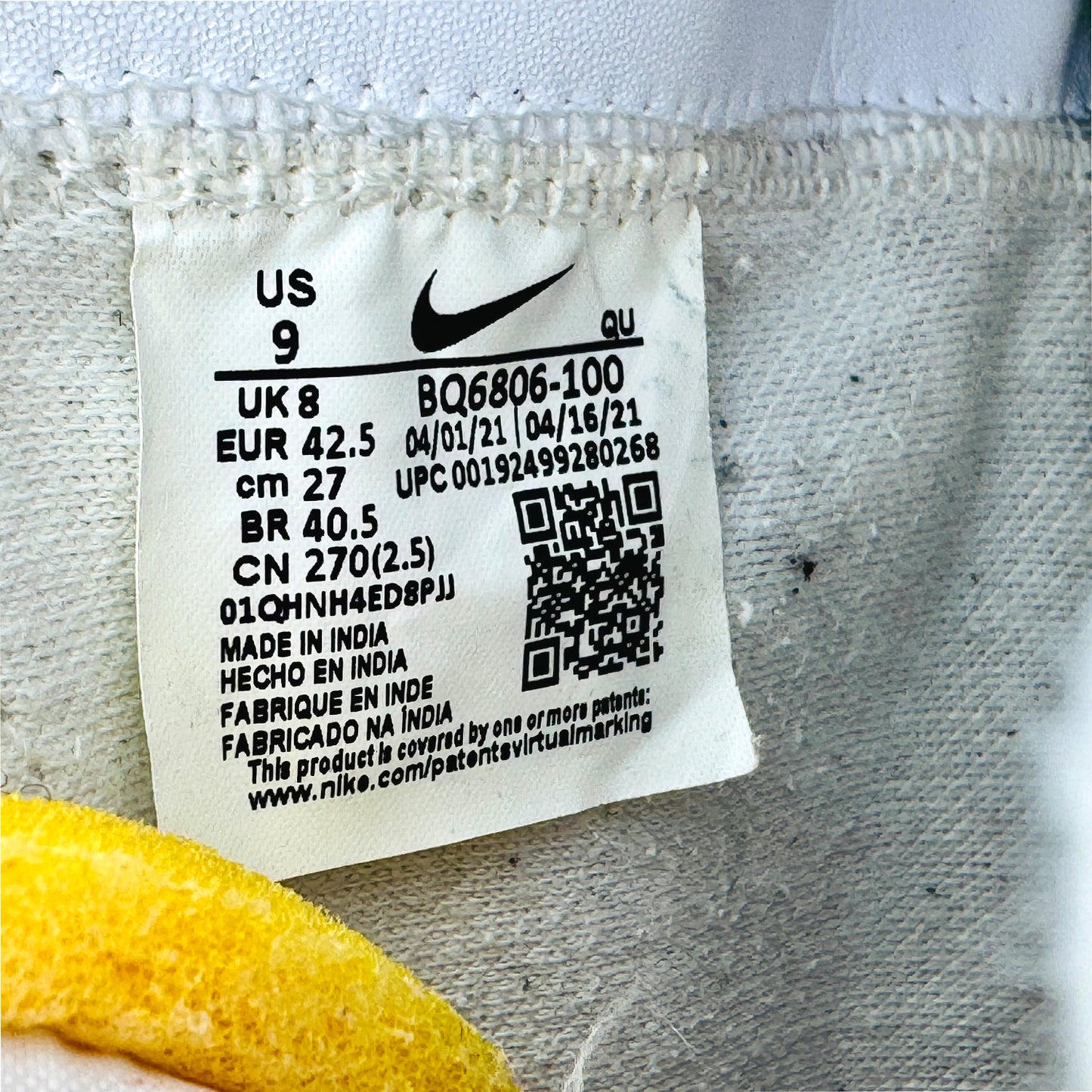 Nike Blazer Mid ’77 Vintage White Sneakers (Size 42.5) - BQ6806-100