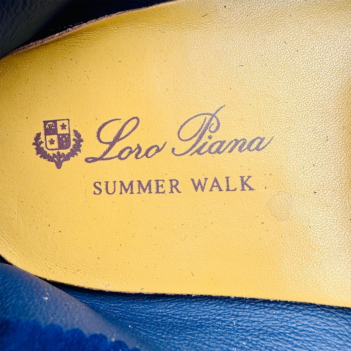 Loro Piana Summer Walk Blue Loafers (Size 41/41.5) - J 56915