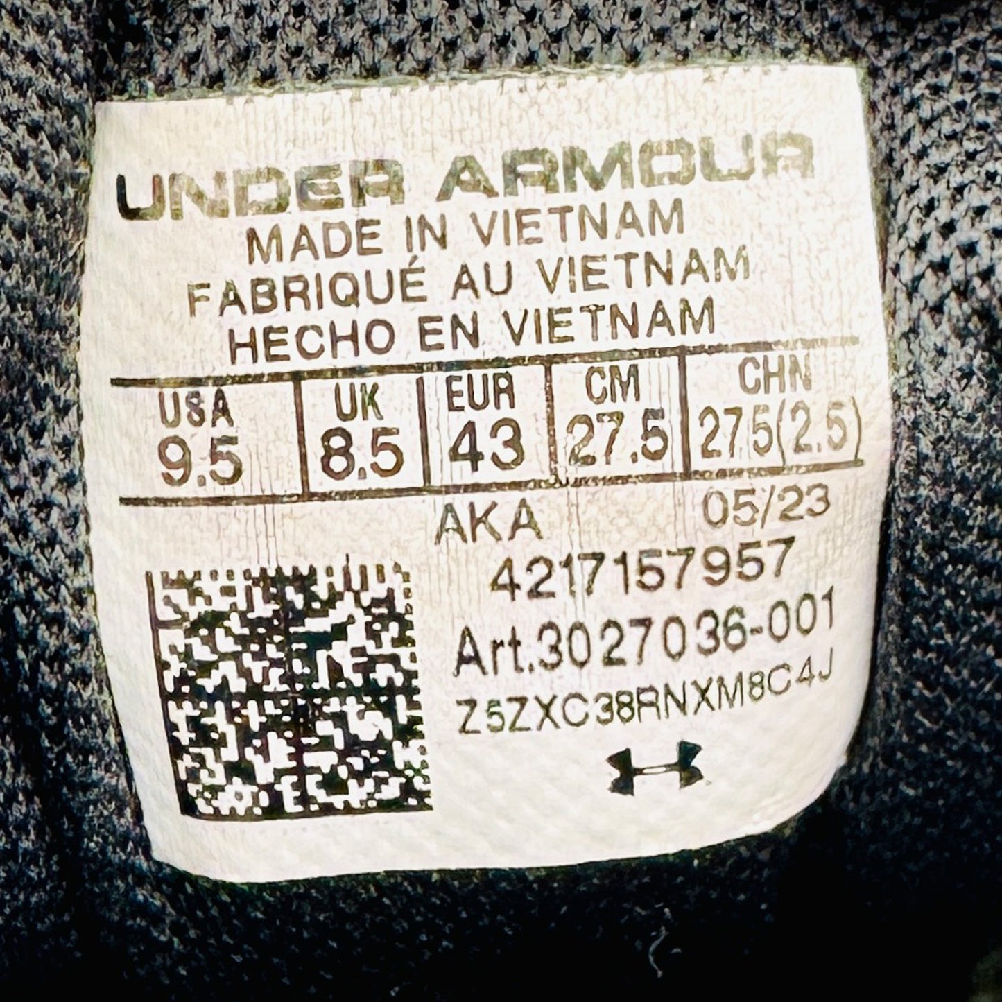Under Armour Charged Assert 10 'Camo' Shoes (Size 42.5/43) - 3027036-001