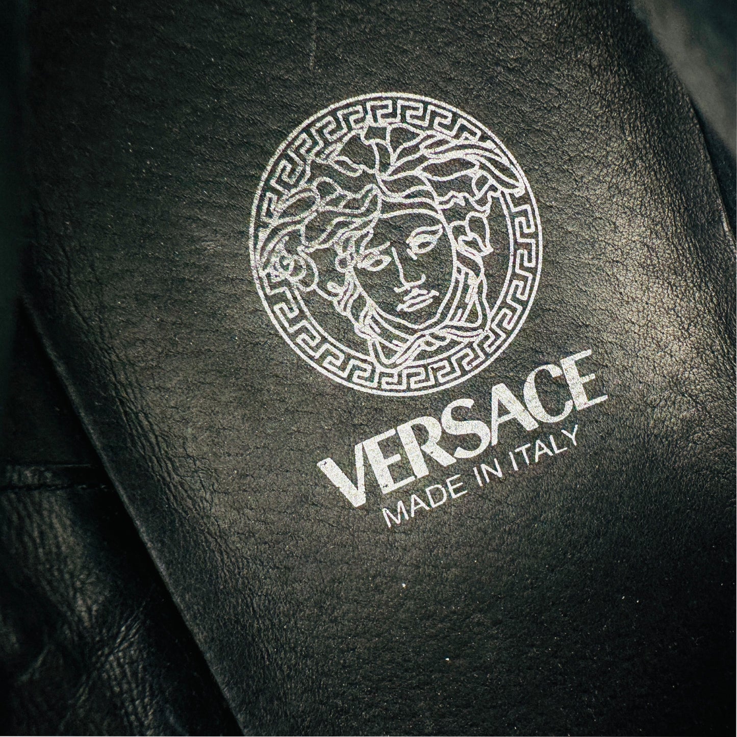 Versace Men's Medusa Black Leather Sneakers (Size 43)