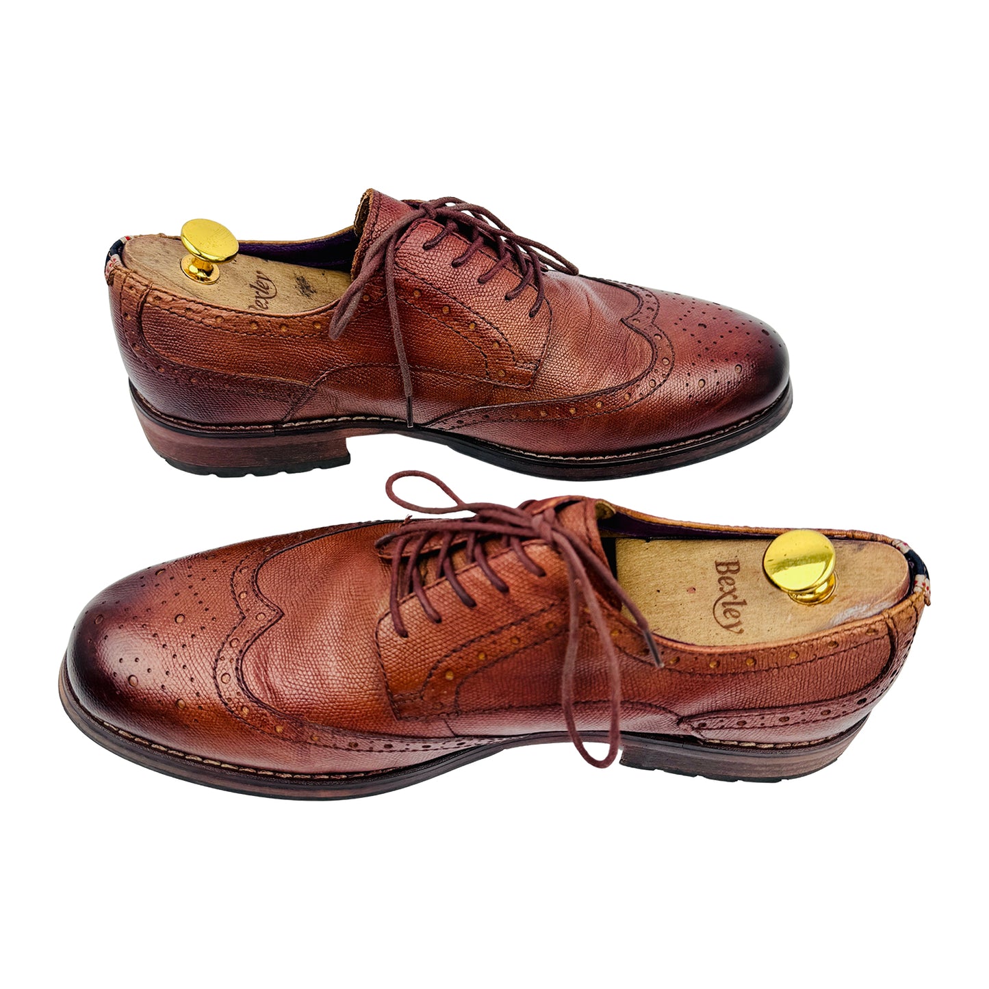 Firetrap Men's Brown Leather Spencer Brogues Shoes (Size 43)