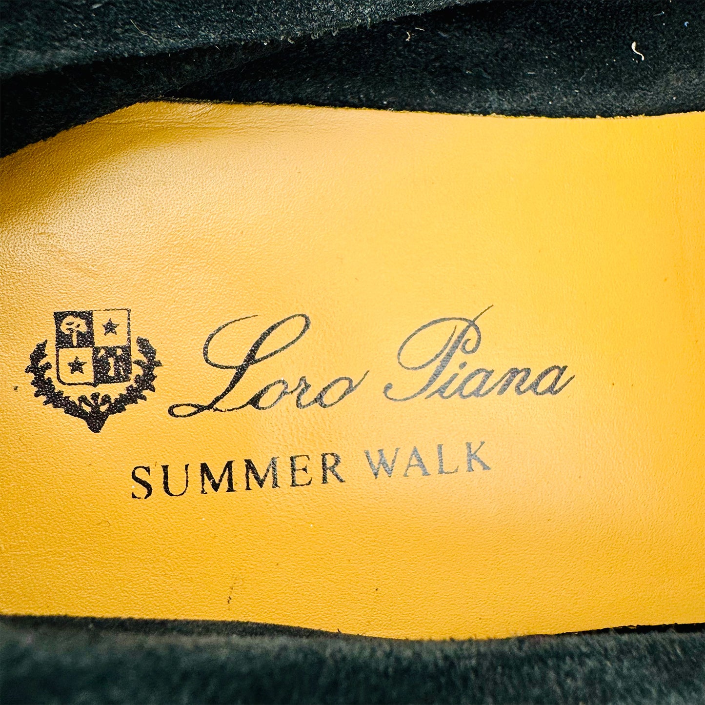 Loro Piana Summer Walk Black Suede Loafer (Size 41/41.5)