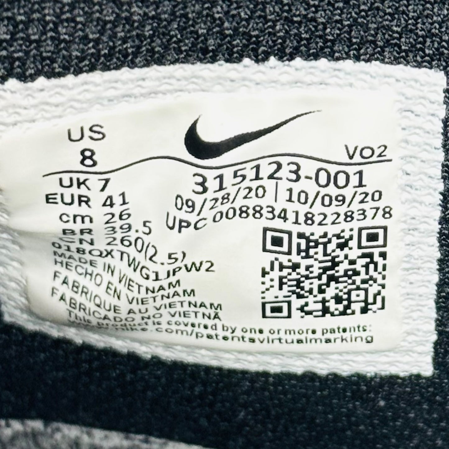 Nike Air Force 1 Mid ’07 Black Sneakers (Size 41) - 315123-001