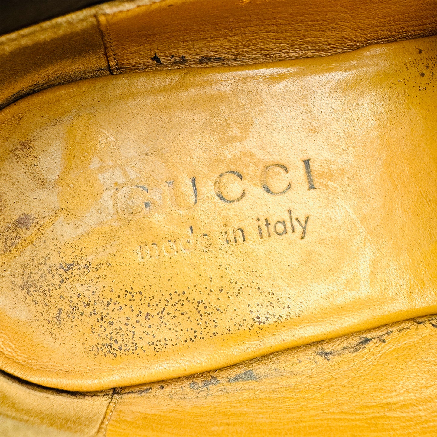 Gucci Jordaan Horsebit Black Leather Loafers (Size 40/40.5)