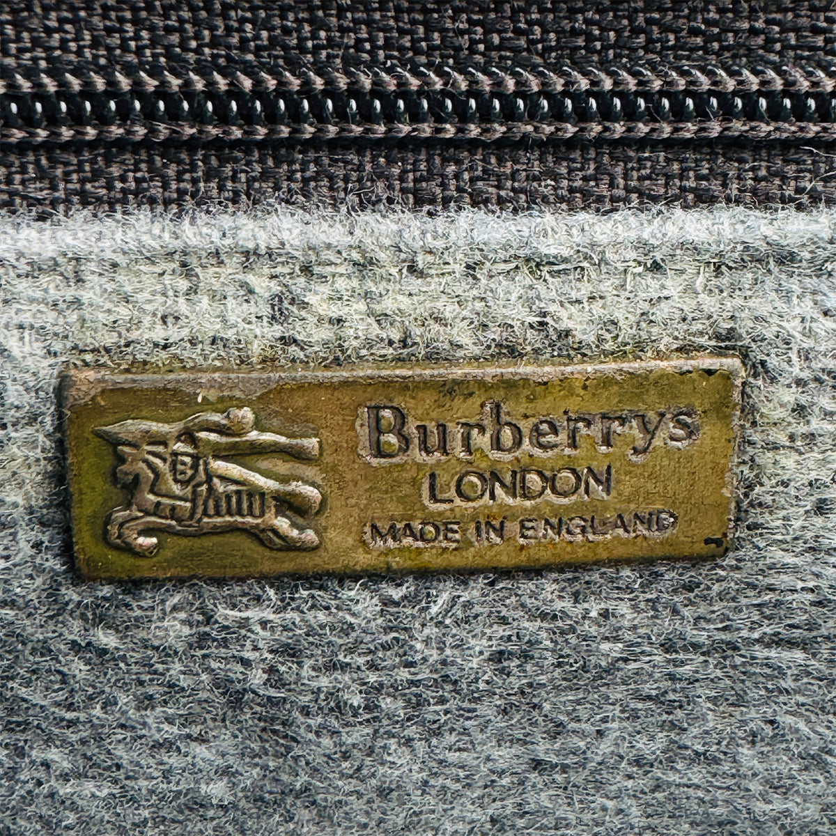 Burberry Nova Check Leather Buckle Shoulder Bag