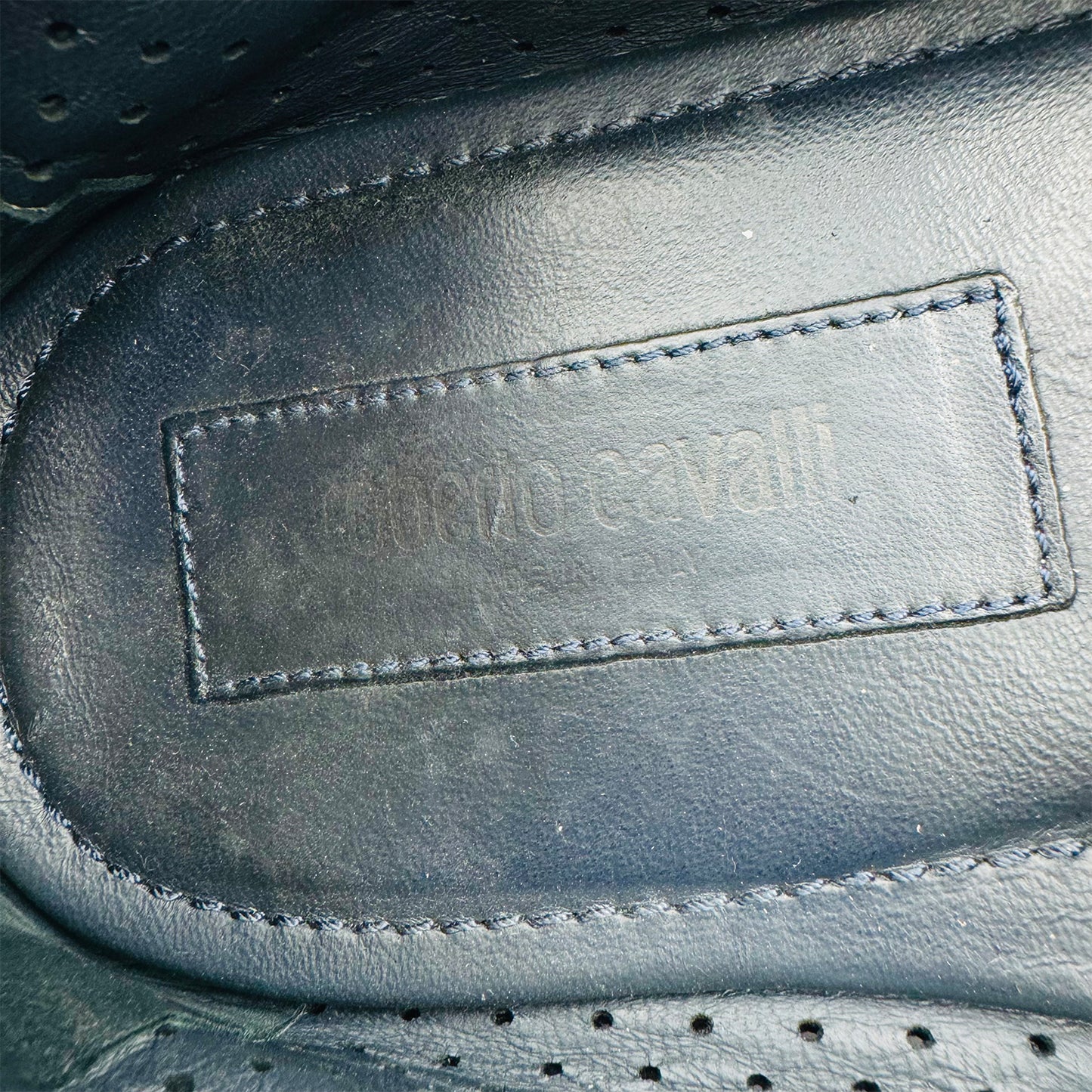 Roberto Cavalli 'Dark Navy' Suede Loafer (Size 43.5/44)