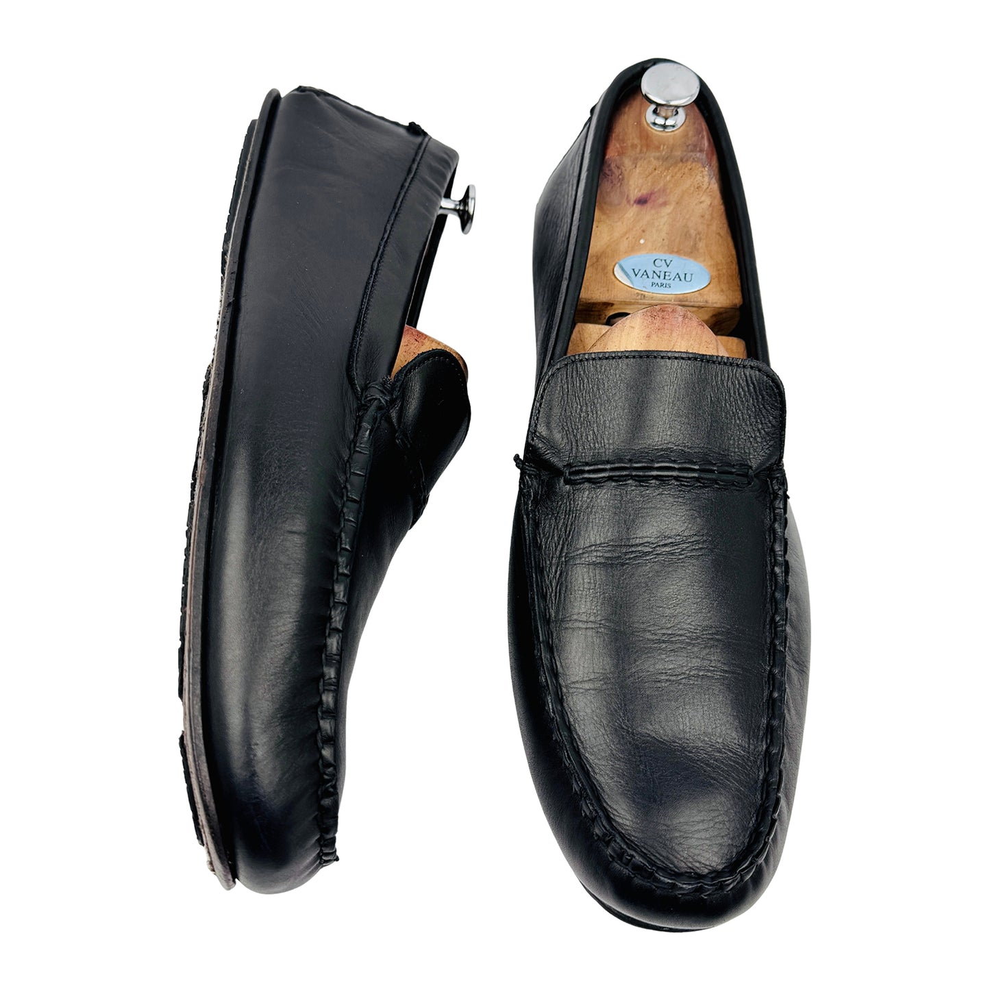 Allen Edmonds Super Sport Black Penny Loafers (Size 46/46.5)