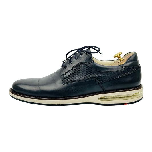 LLOYD Men's Andy Black Leather Shoes (Size 43/43.5)