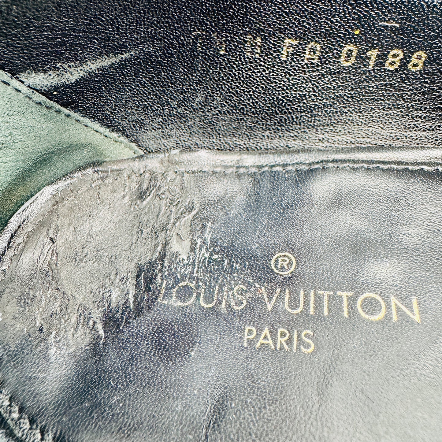 Louis Vuitton Men's Major Damier Ebene Leather Loafers (Size 42)