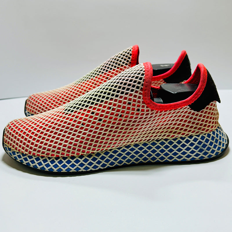 Adidas Deerupt Runner Shoes (Red, Blue) - CQ2624