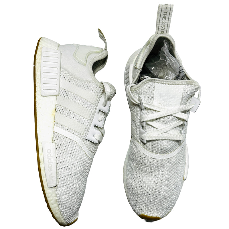 Adidas Men's NMD R1 White Running Shoes (Size 46.5) - D96635