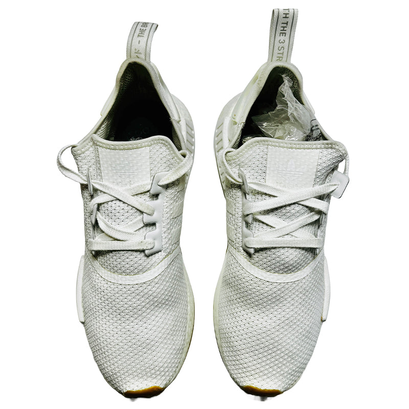 Adidas Men's NMD R1 White Running Shoes (Size 46.5) - D96635