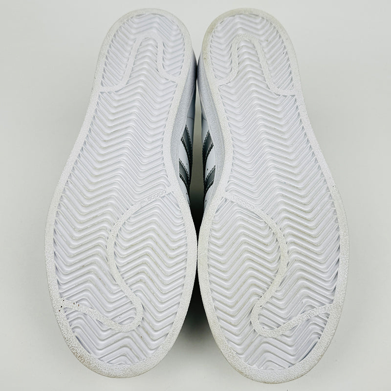 Adidas Superstar White Metallic Silver Sneaker Shoes - AQ3091