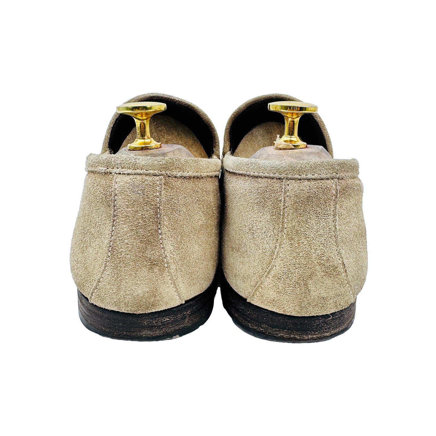 Back Image of Jimmy Choo Marti Metallic Horsebit Loafer Shoes (Size 42.5/43)