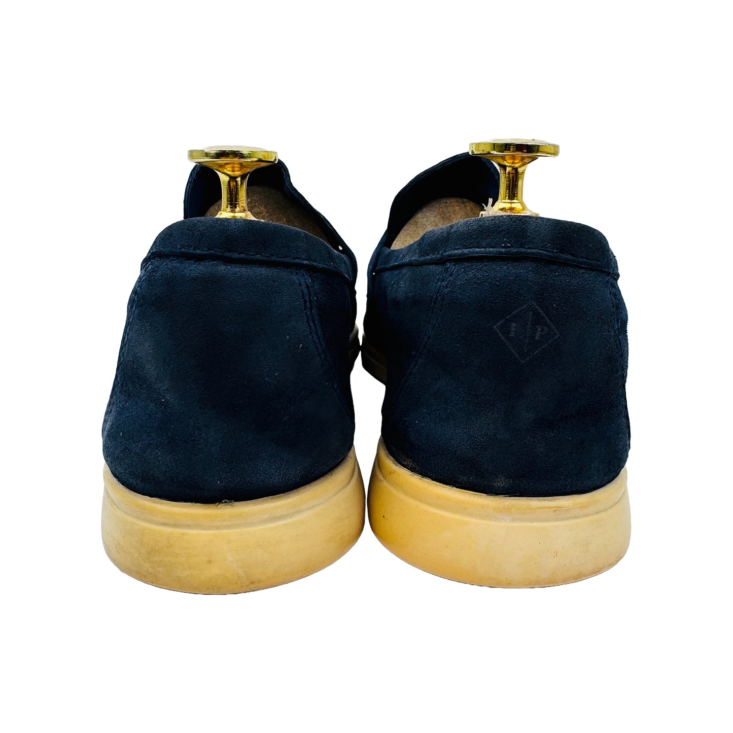 Back Image of Loro Piana Summer Charms Walk Blue Loafers (Size 42)
